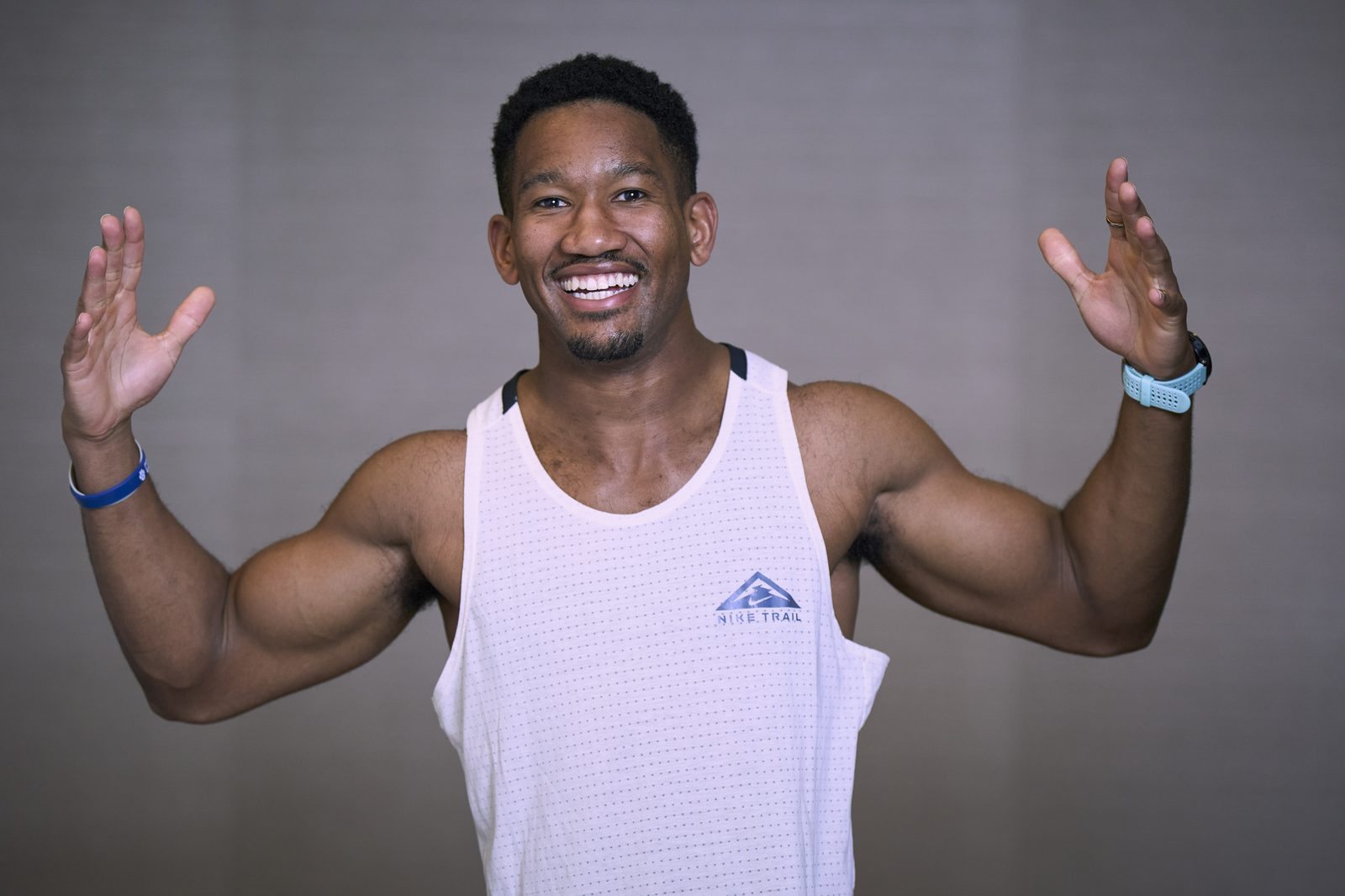 Justyn Williams in the gym — New Year gym rush article