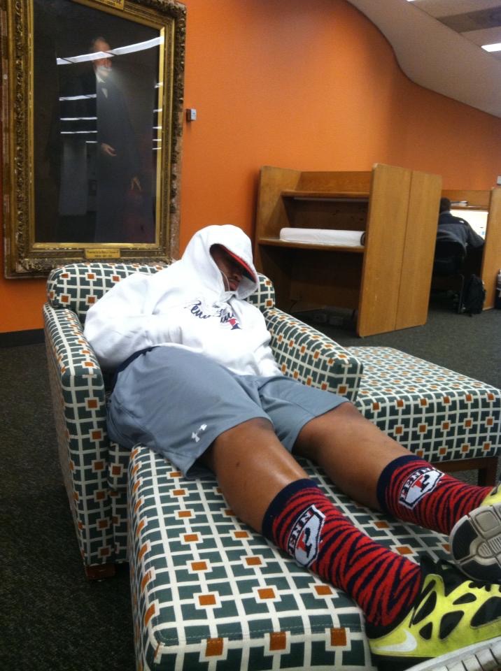 Justyn Williams resting — sleep recovery article