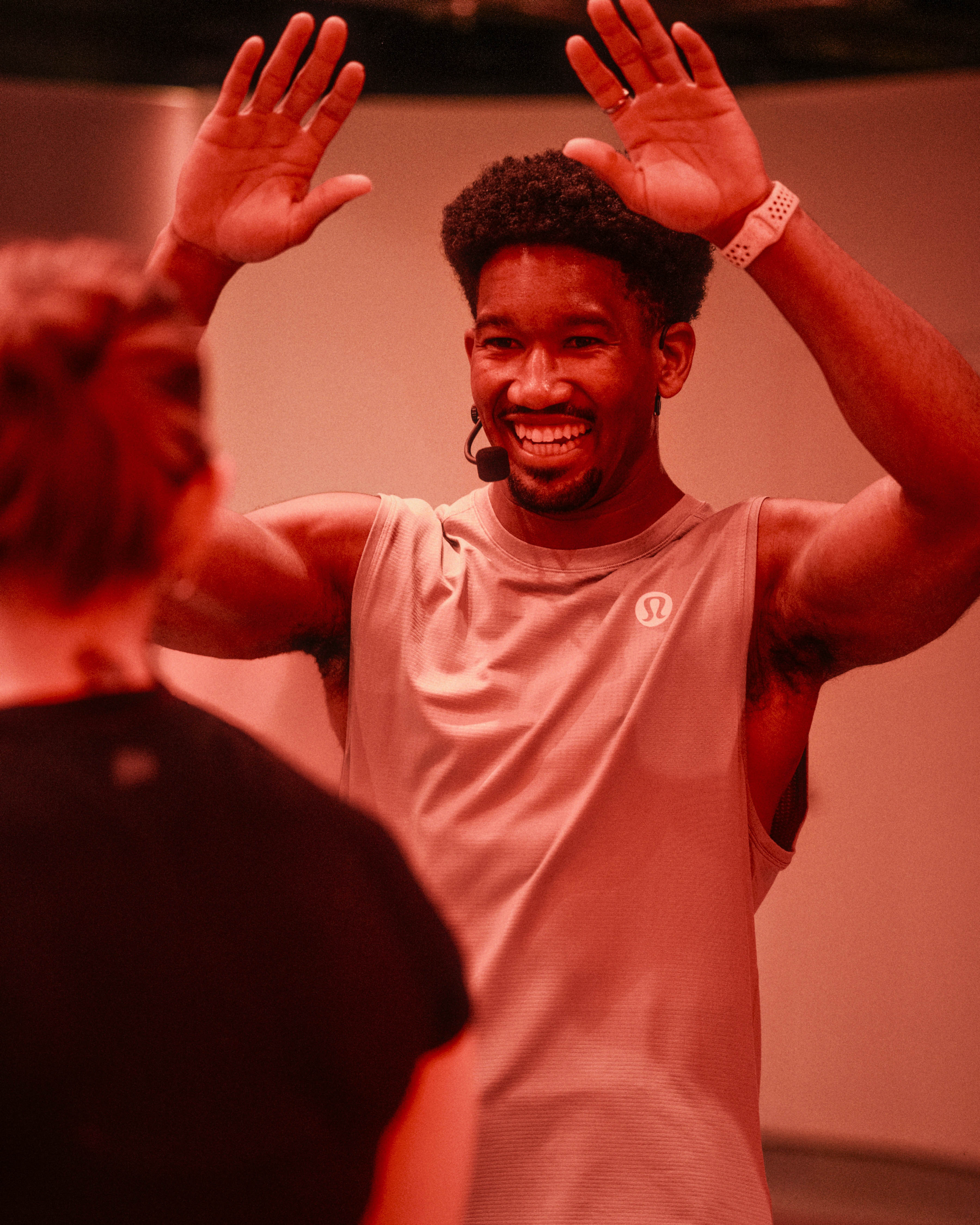 Justyn Williams leading the lululemon campaign class